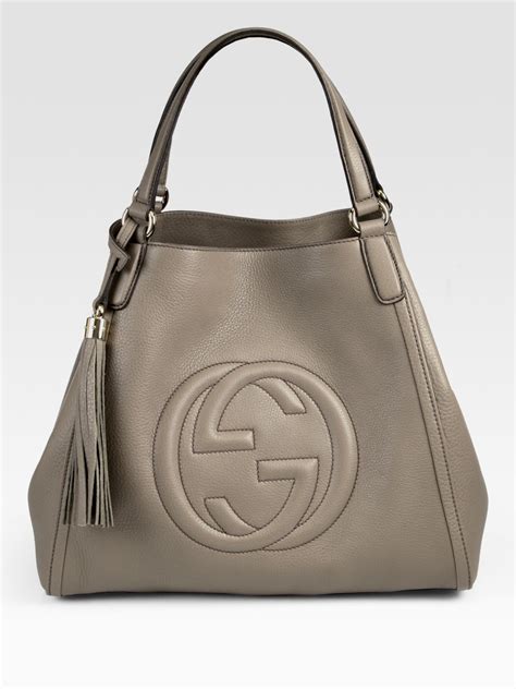 gucci purse gray|vintage white Gucci handbag.